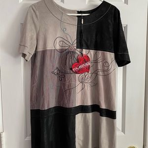 Brand new Real suede Custo Barcelona mini dress